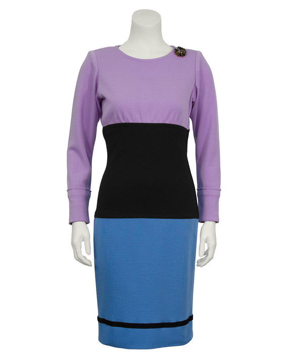 Colorblock Day Dress