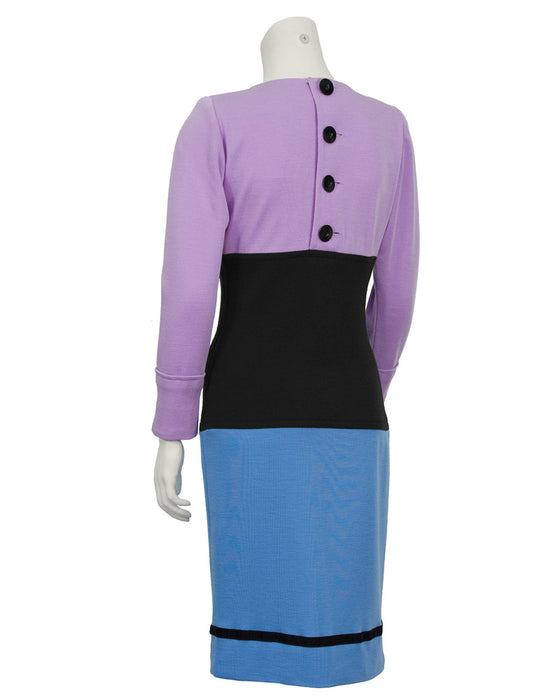 Colorblock Day Dress