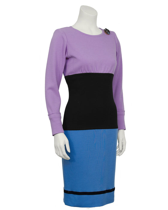 Colorblock Day Dress