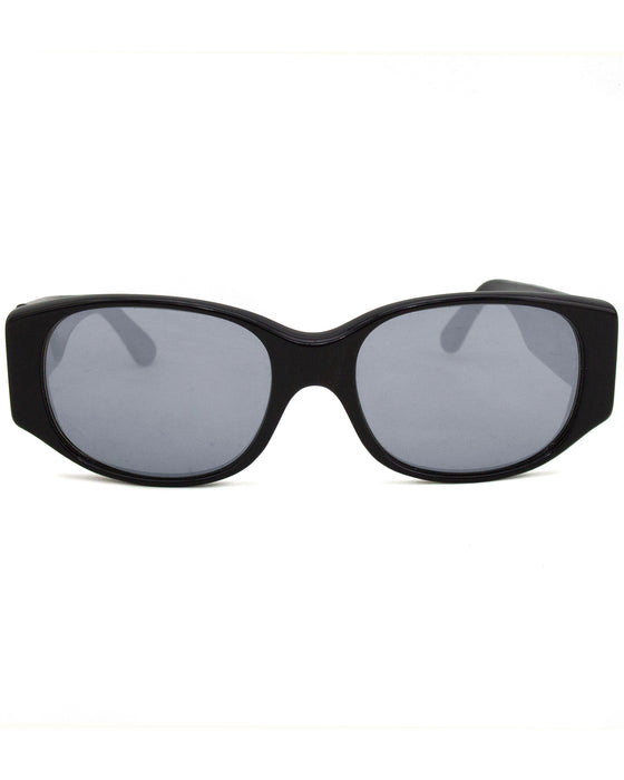 Black Sunglasses with Mirror Lenses