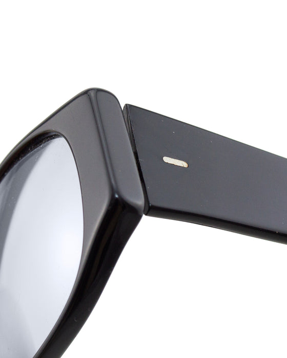 Black Sunglasses with Mirror Lenses