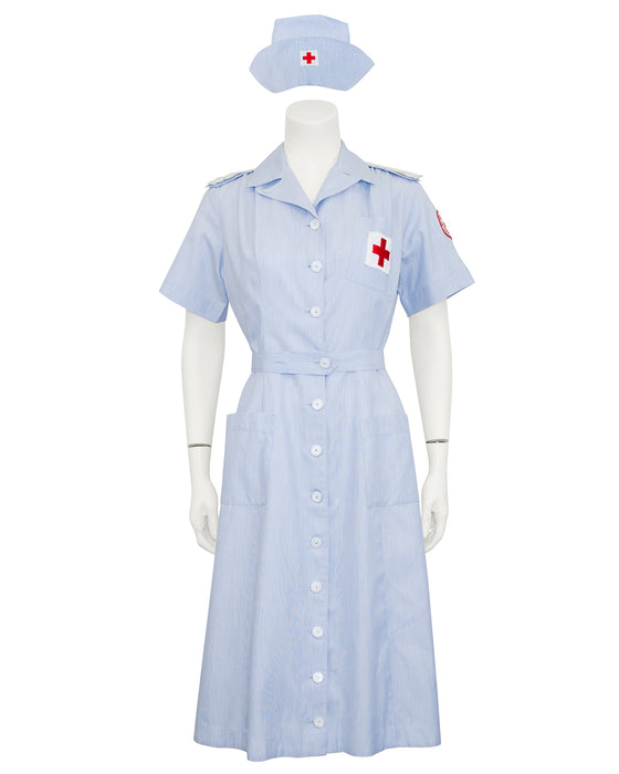 Blue American Red Cross Volunteer Uniform Mint Condition