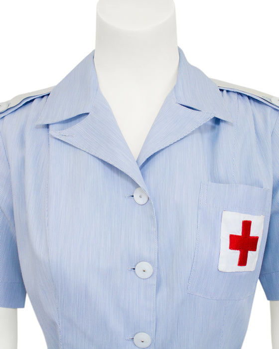 Blue American Red Cross Volunteer Uniform Mint Condition