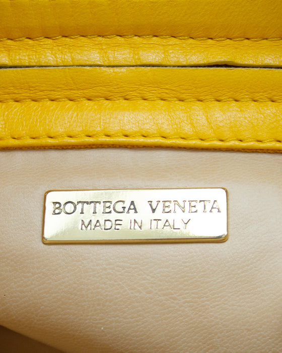 Yellow Intrecciato Mini Bag