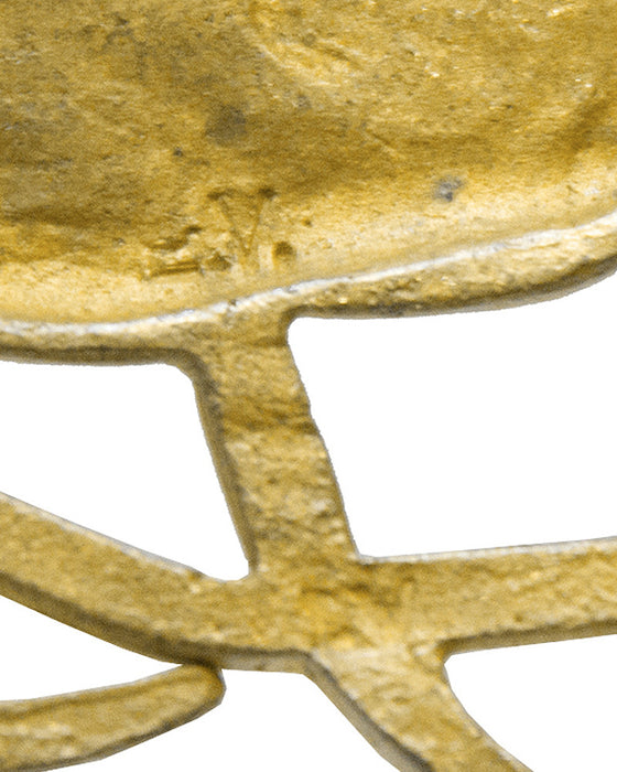 Gilded Bronze Wearable Art Flower Pin