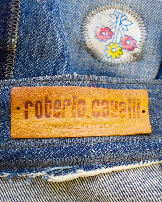 Blue Patchwork Jeans