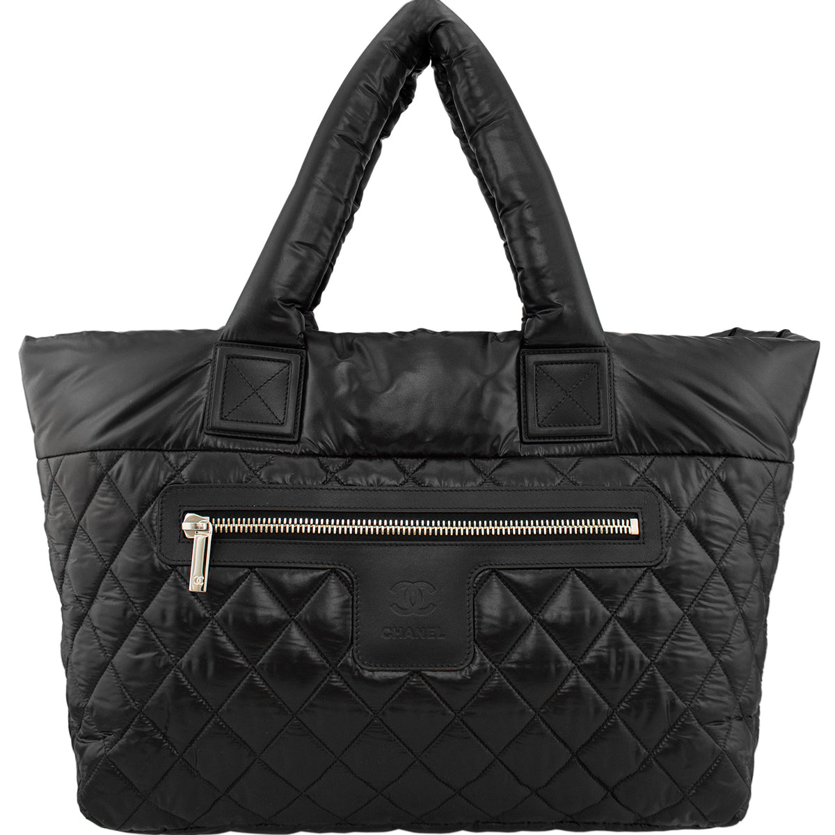 Chanel Cloud Grey Coco Cocoon Tote Bag In Nylon and CC Detail – Sellier