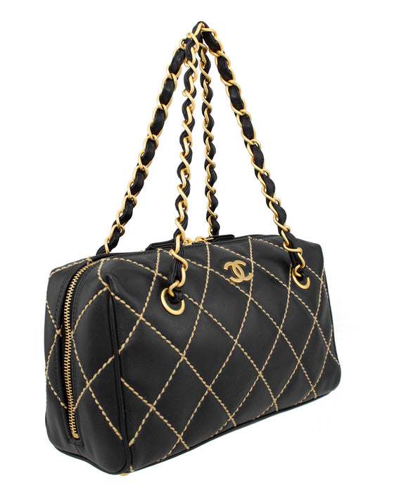 CHANEL, Bags, Chanel Lax Large Tassel Bowler Bag