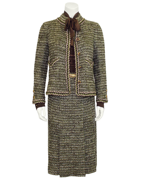 Louis Feraud Suit Louis Faraud Skirt Suit Gray Tweed Skirt 