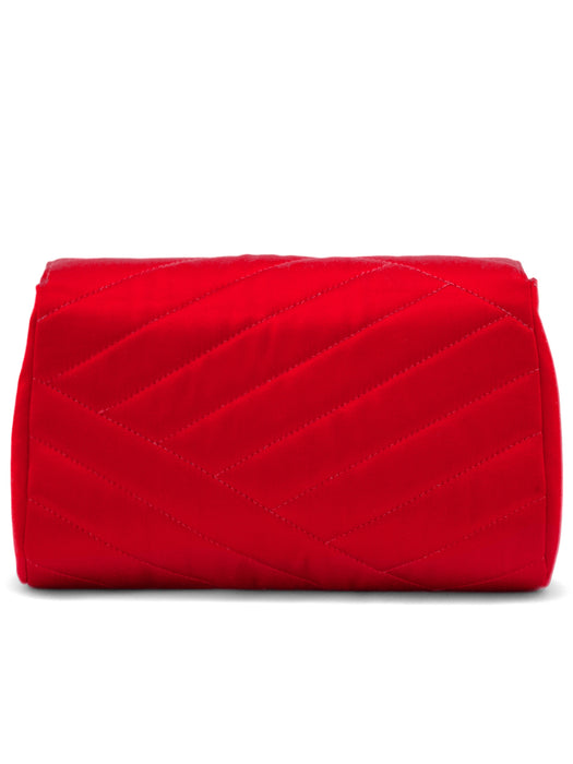 Red Satin Evening Bag