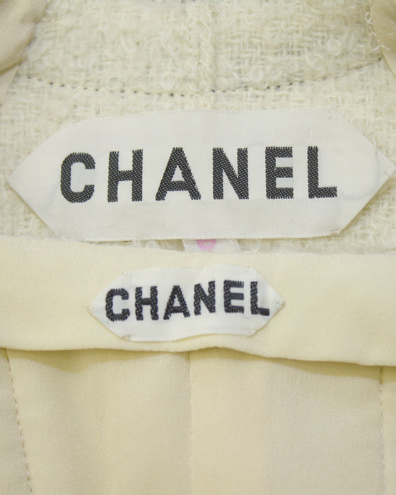 1986/1987 Haute Couture Cream Boucle Jacket and Skirt