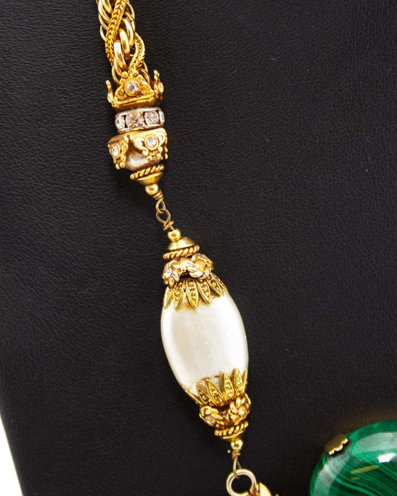 1984 Haute Couture Medallion and Gilt Metal Pendant