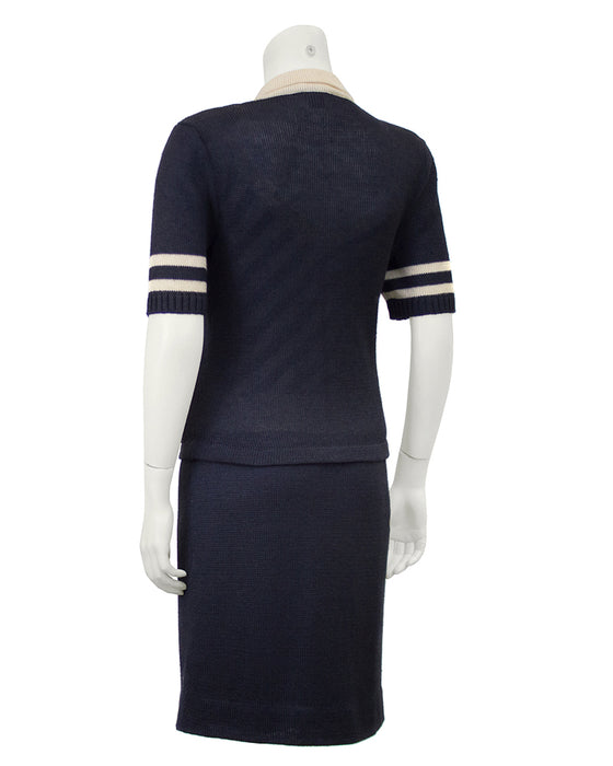 Navy Short Sleeve Ensemble