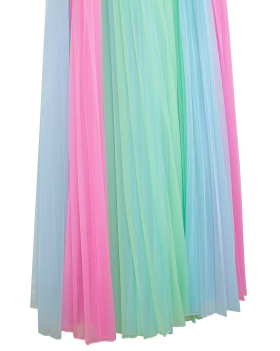 Pastel Pleated Peignoir Set