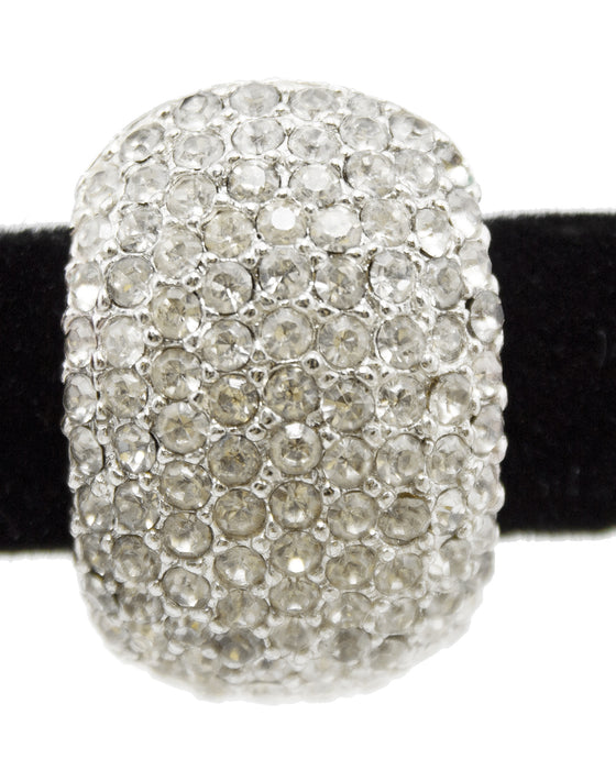 Rhinestone Pavée Clip On Earrings