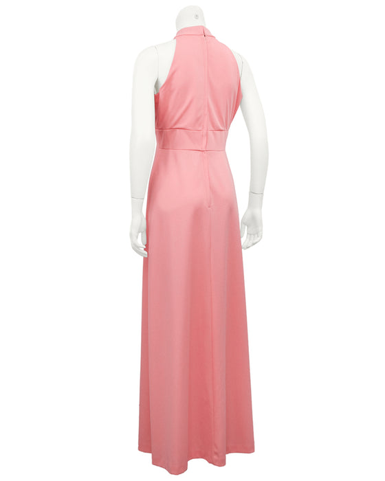 Pink Halter Day Gown and Jacket Ensemble