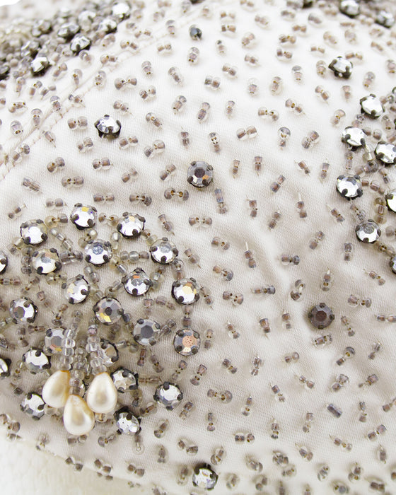 Silver Beaded & Embellished Beret