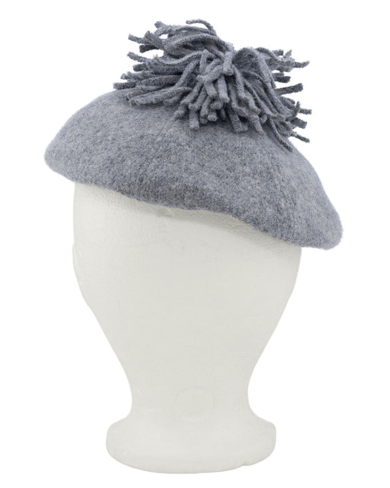 Grey Wool Beret