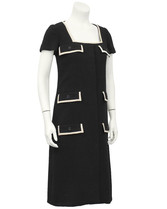 Black Dress with Pocket Details