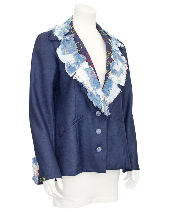 Denim Patchwork Blazer