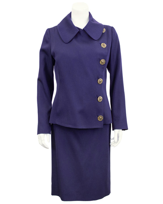 Purple Skirt Suit