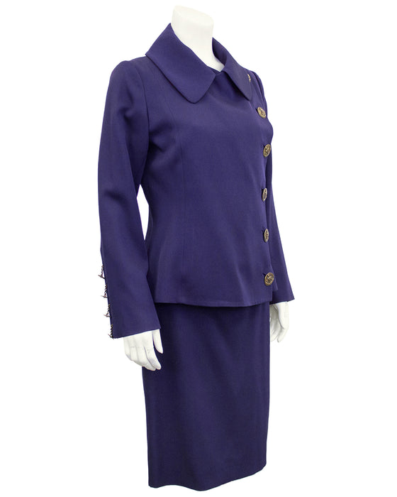 Purple Skirt Suit