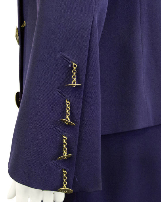 Purple Skirt Suit