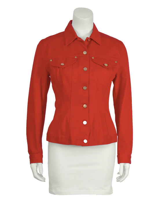 Red Denim Jacket