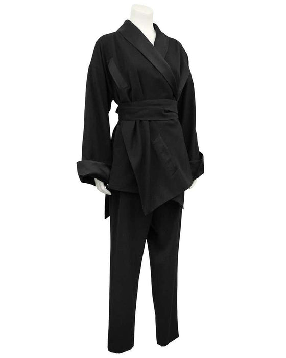 Black Kimono Style Ensemble