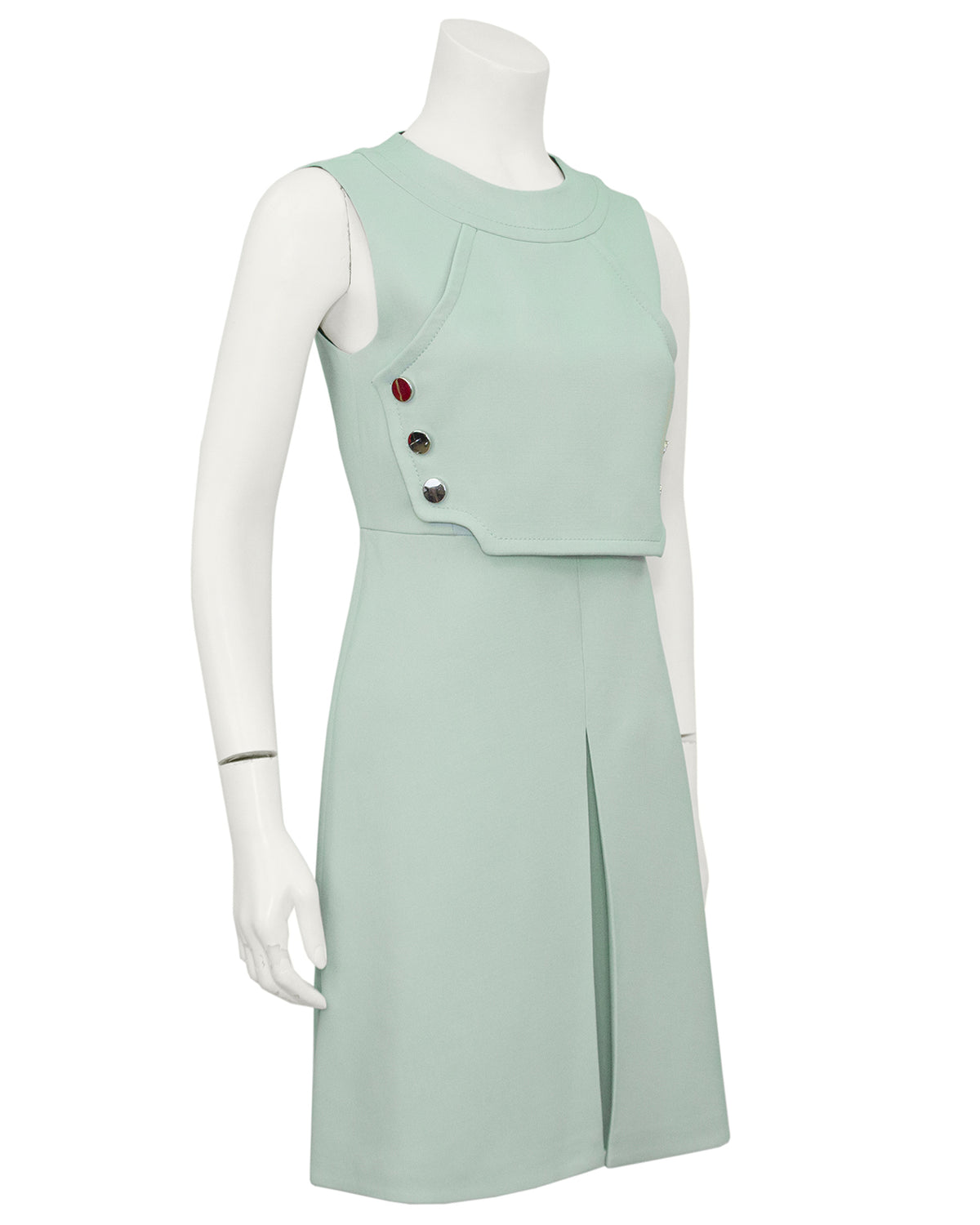Green Retro Mod Spring Dress – Vintage Couture