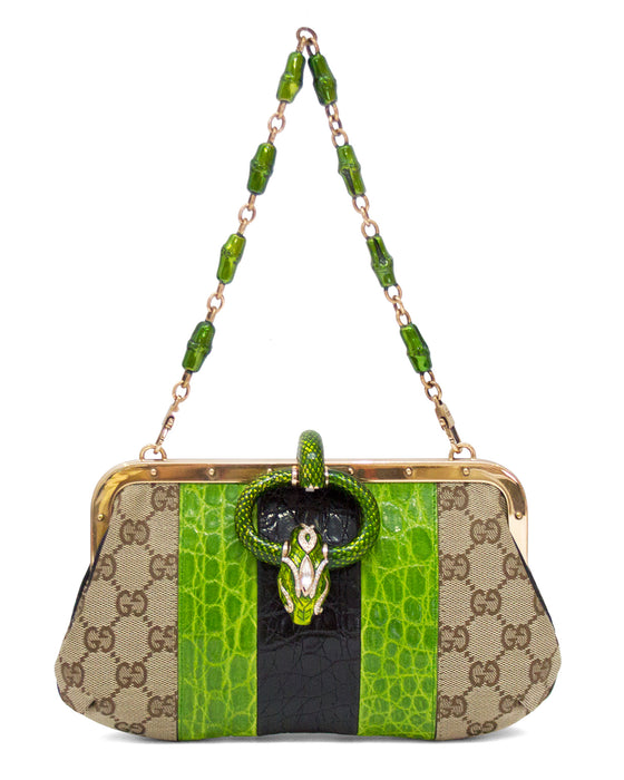 Spring/Summer 2003 Snake Head Embellished Dinner Bag