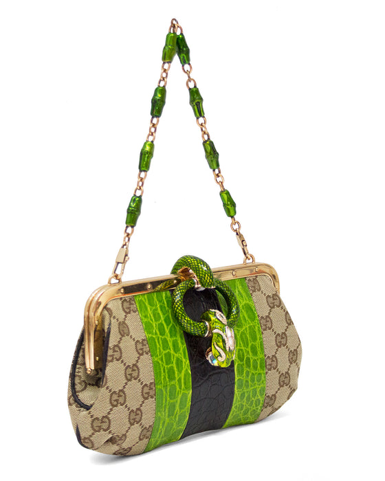 Spring/Summer 2003 Snake Head Embellished Dinner Bag