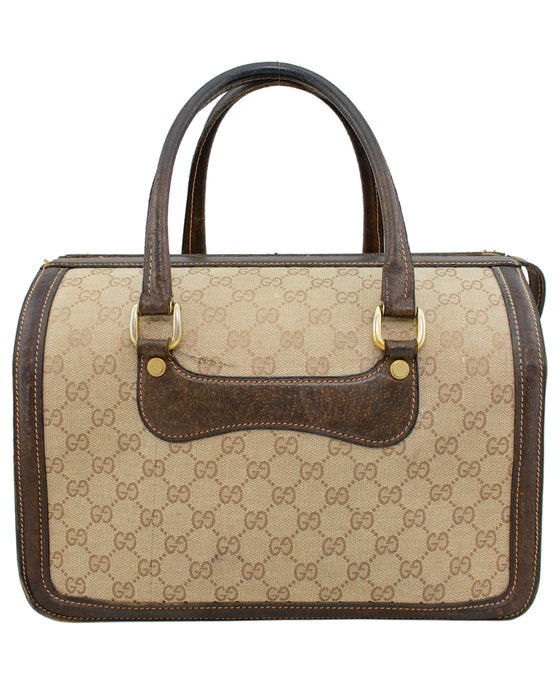 Pre-owned Guy Laroche Leather Handbag In Brown