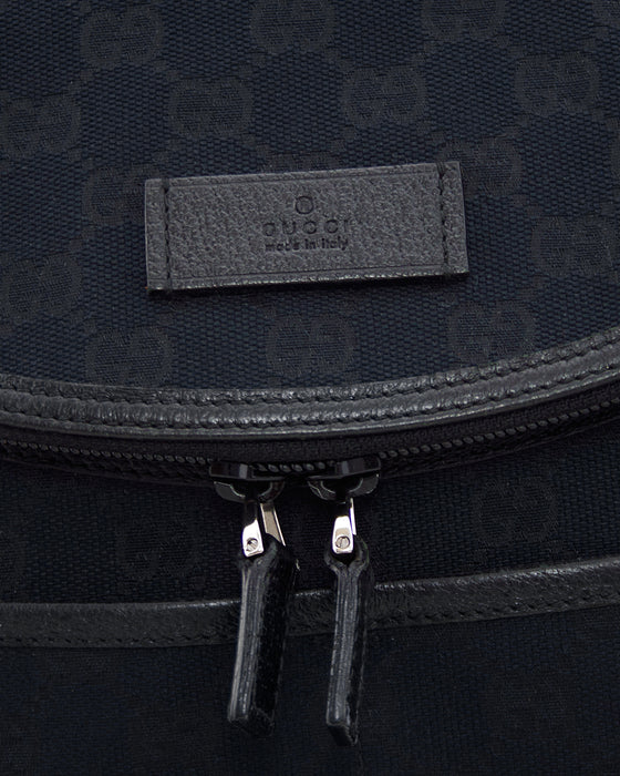 Black Monogram Canvas Diaper Bag
