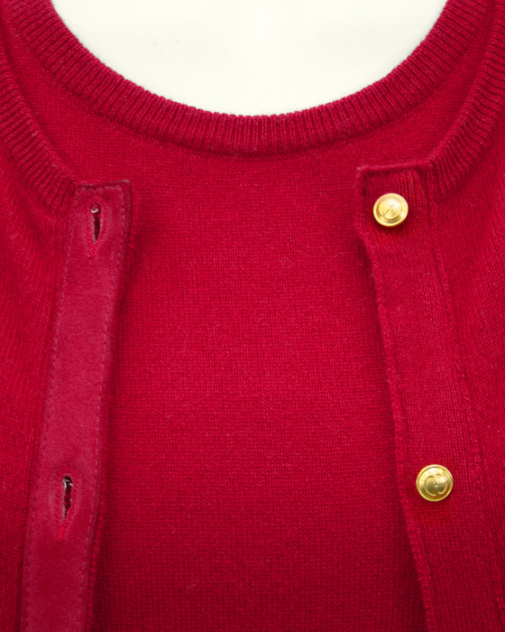 Red Cashmere Twin Set