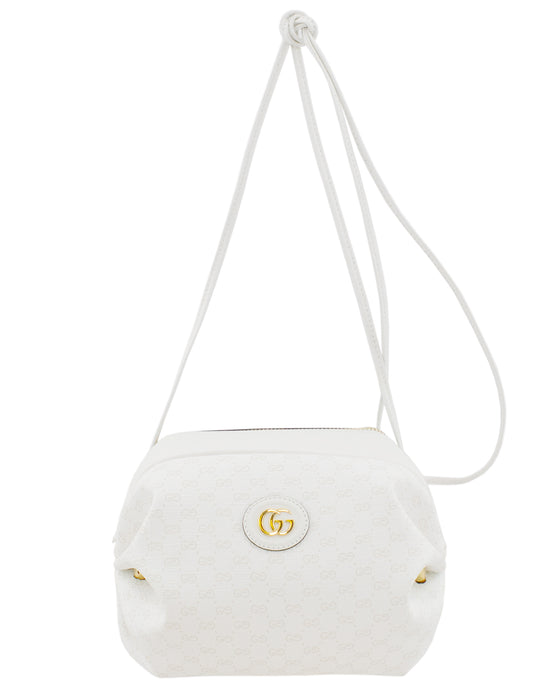 White Monogram Candy Bag