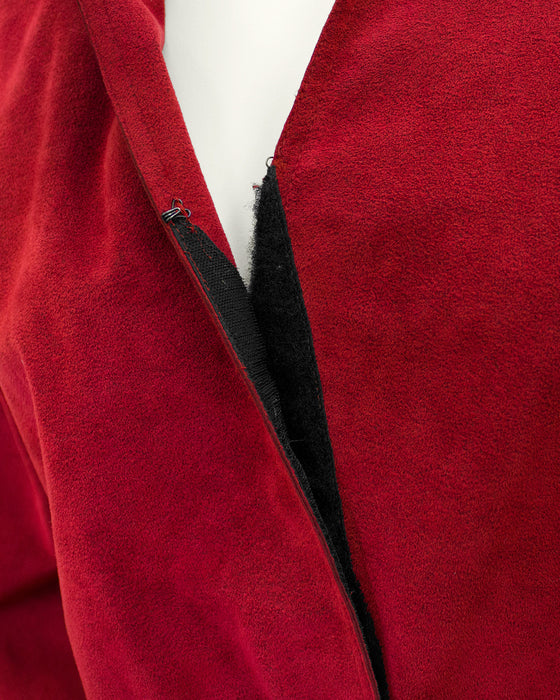Red Ultra Suede Gown