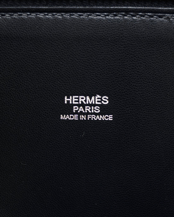 2008 31cm Hermès Navy Blue Clemence Bolide Bag
