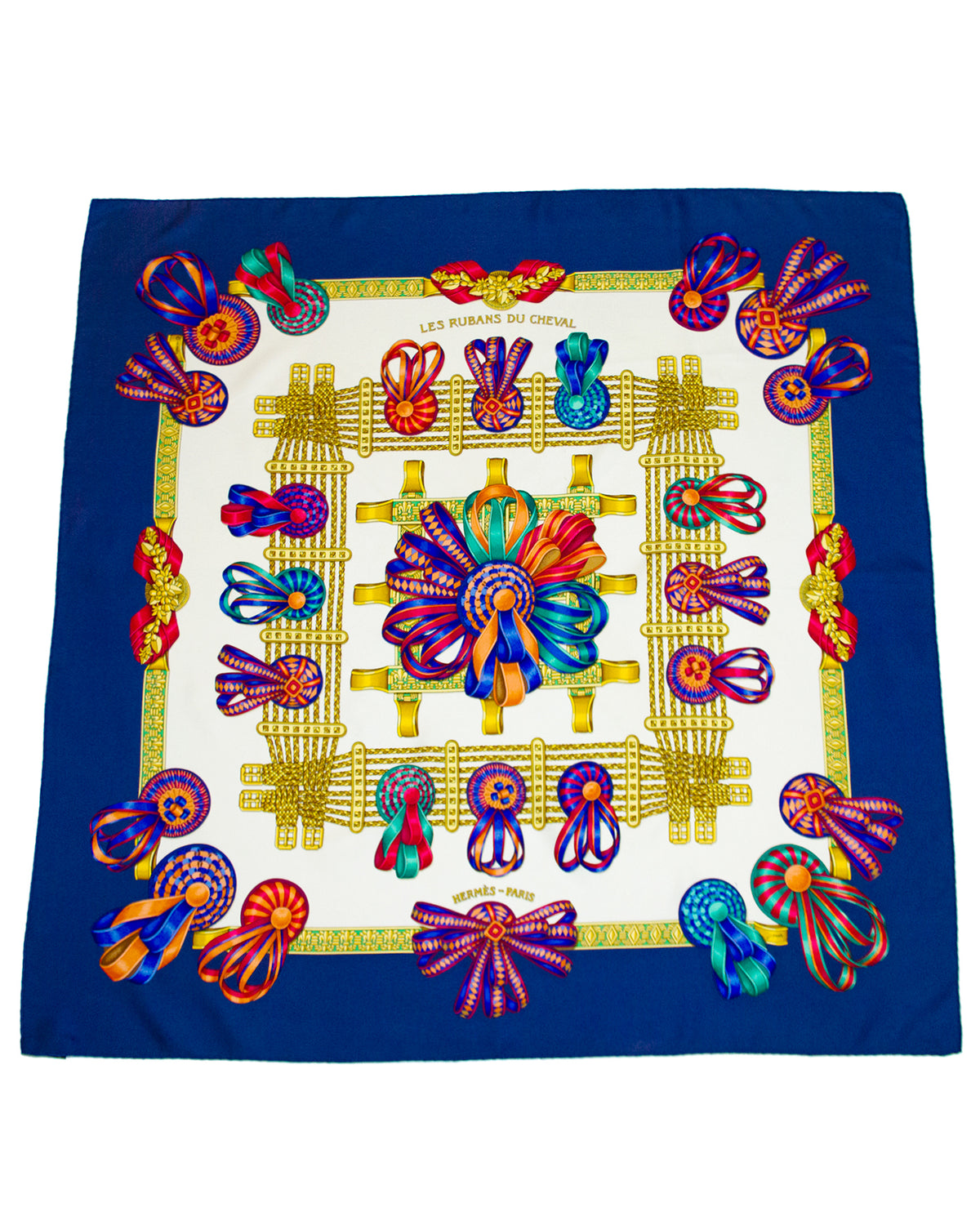 1993 Les Rubans du Cheval Silk Scarf – Vintage Couture