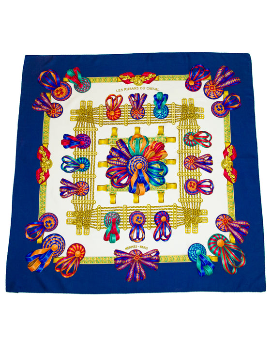 1993 Les Rubans du Cheval Silk Scarf