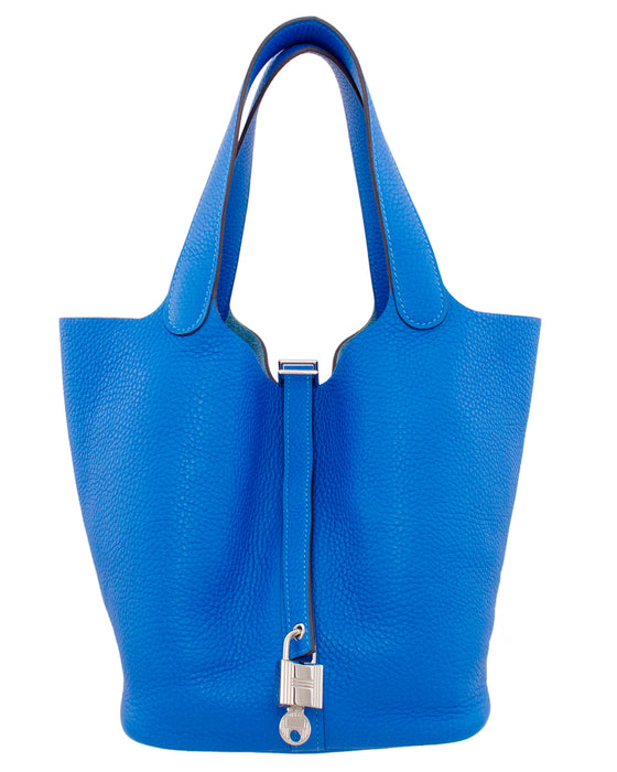 Blue Zellige Picotin 22 MM Bag