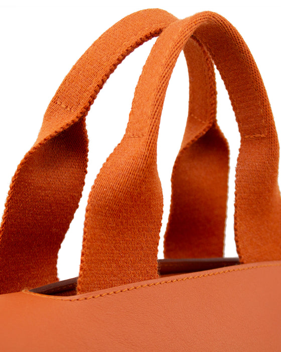 Orange Valparaiso PM Toile & Leather Bag