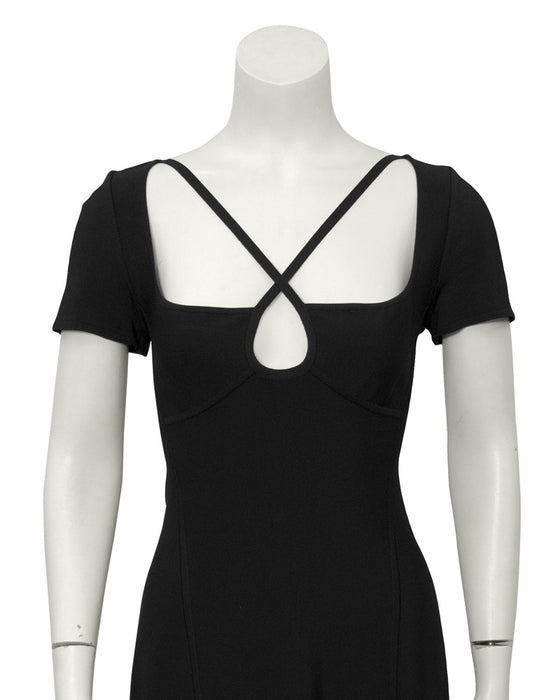 Black Keyhole Dress