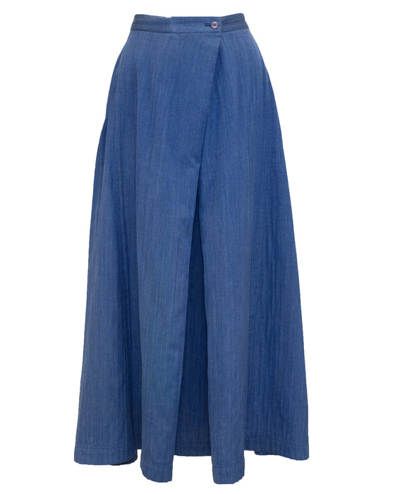 Blue Cotton Oversize Ensemble