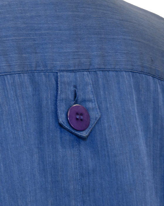 Blue Cotton Oversize Ensemble