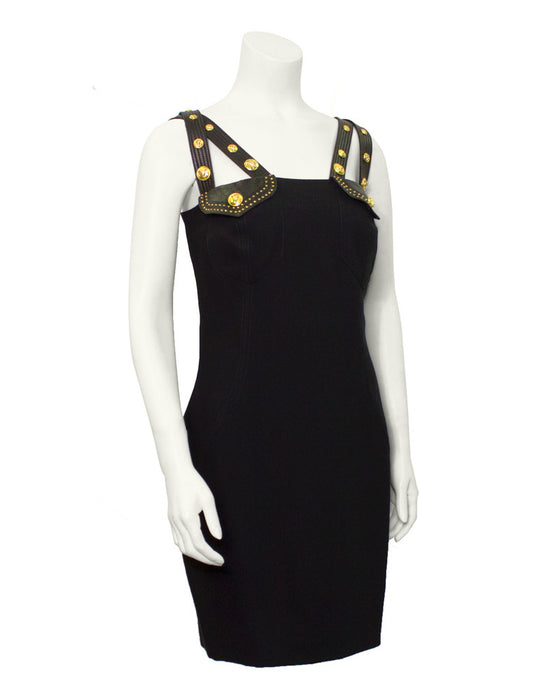 Black Versace Early Dress Vintage Couture Black Versace Early Dress Vintage Couture
