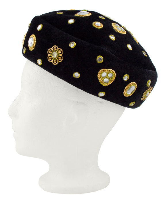 Black and Gold Beret