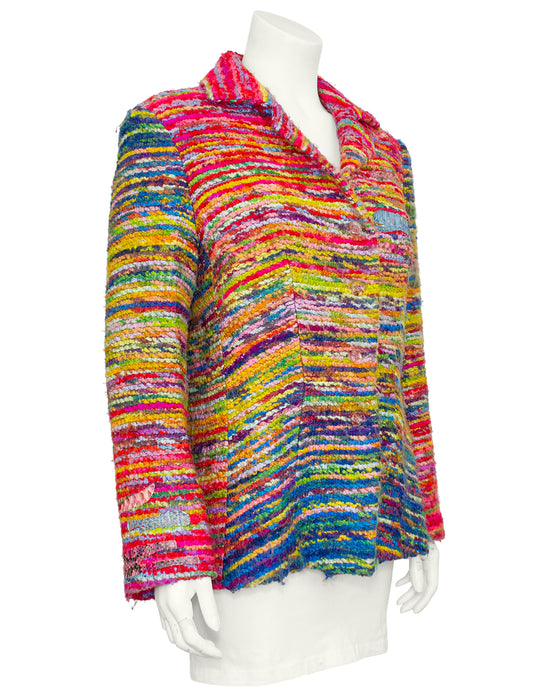 Multi Color Variegated Boucle Jacket