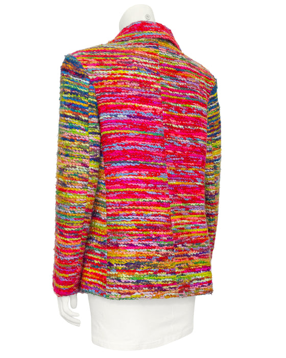 Multi Color Variegated Boucle Jacket