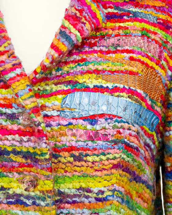 Multi Color Variegated Boucle Jacket